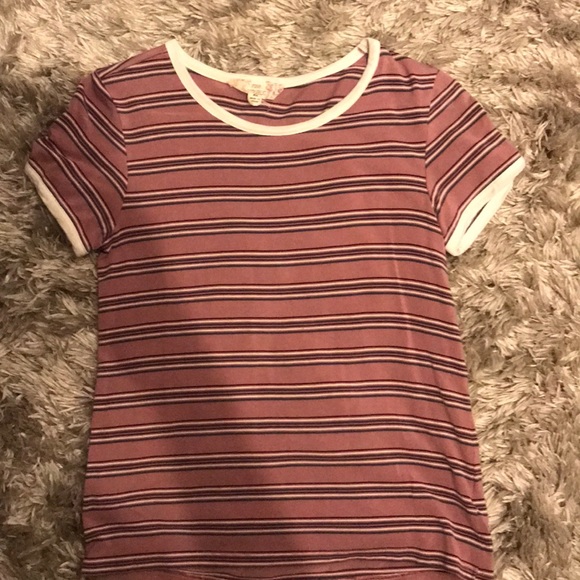 Pink republic pink top with stripes - Picture 1 of 4